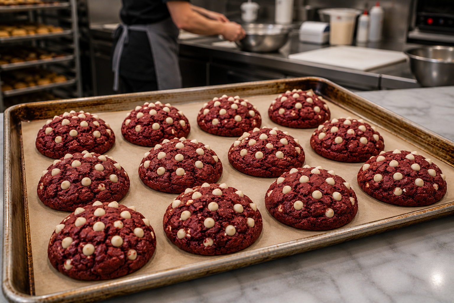 🎀 Red Crunch Cookie