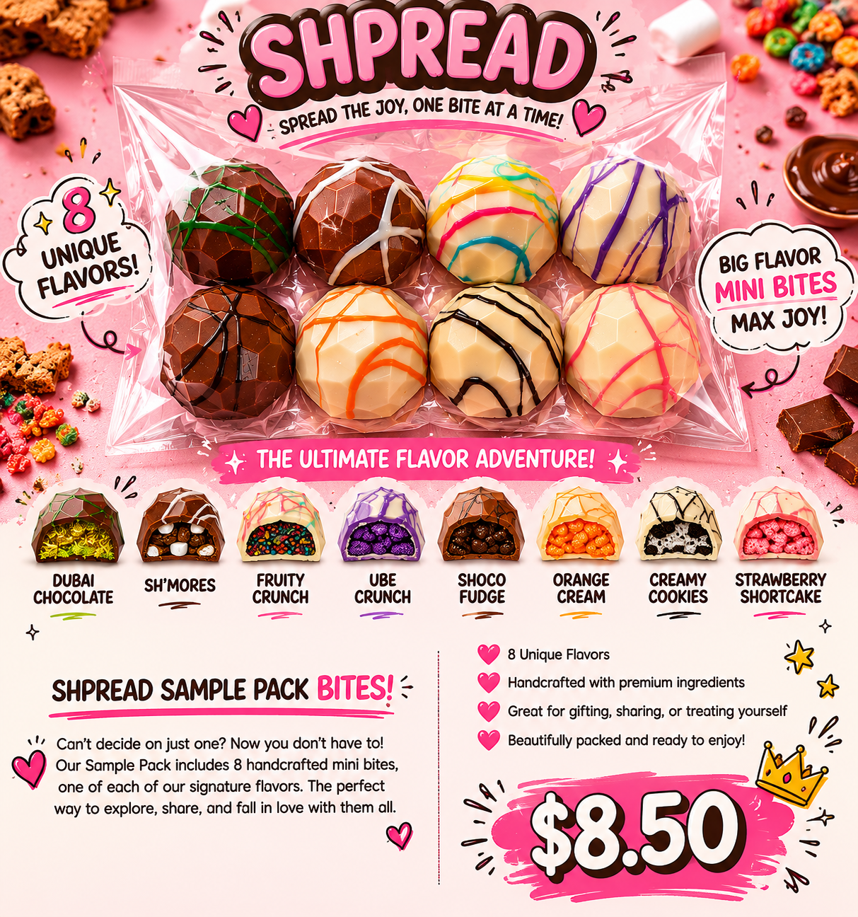 🍫✨ SHPREAD Sample Pack BITES! ✨🍫